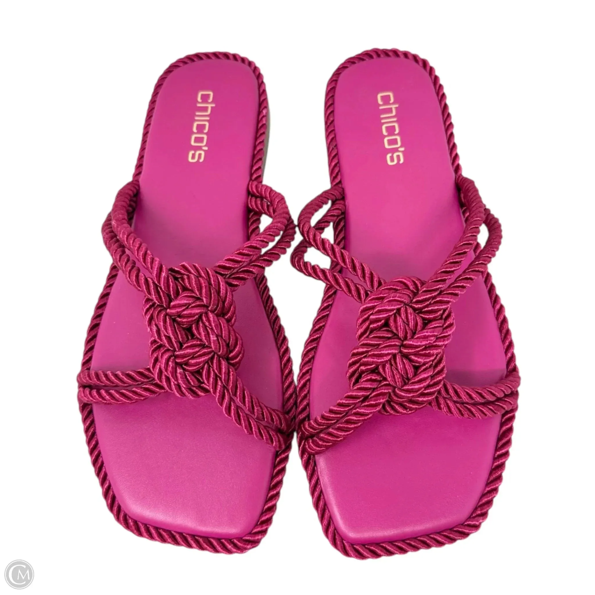 Athena Sandals Flats By Chicos In Pink, Size: 9