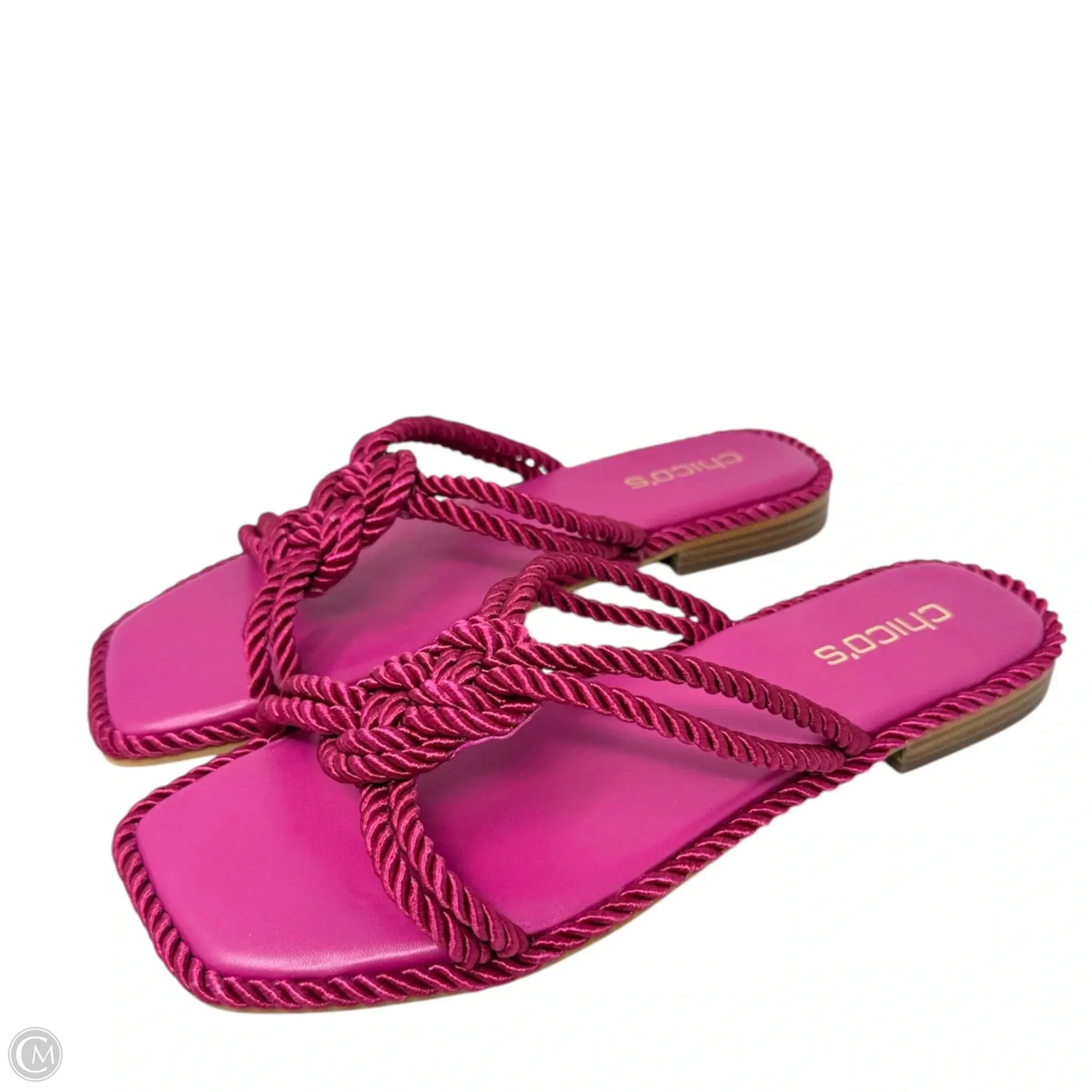 Athena Sandals Flats By Chicos In Pink, Size: 9