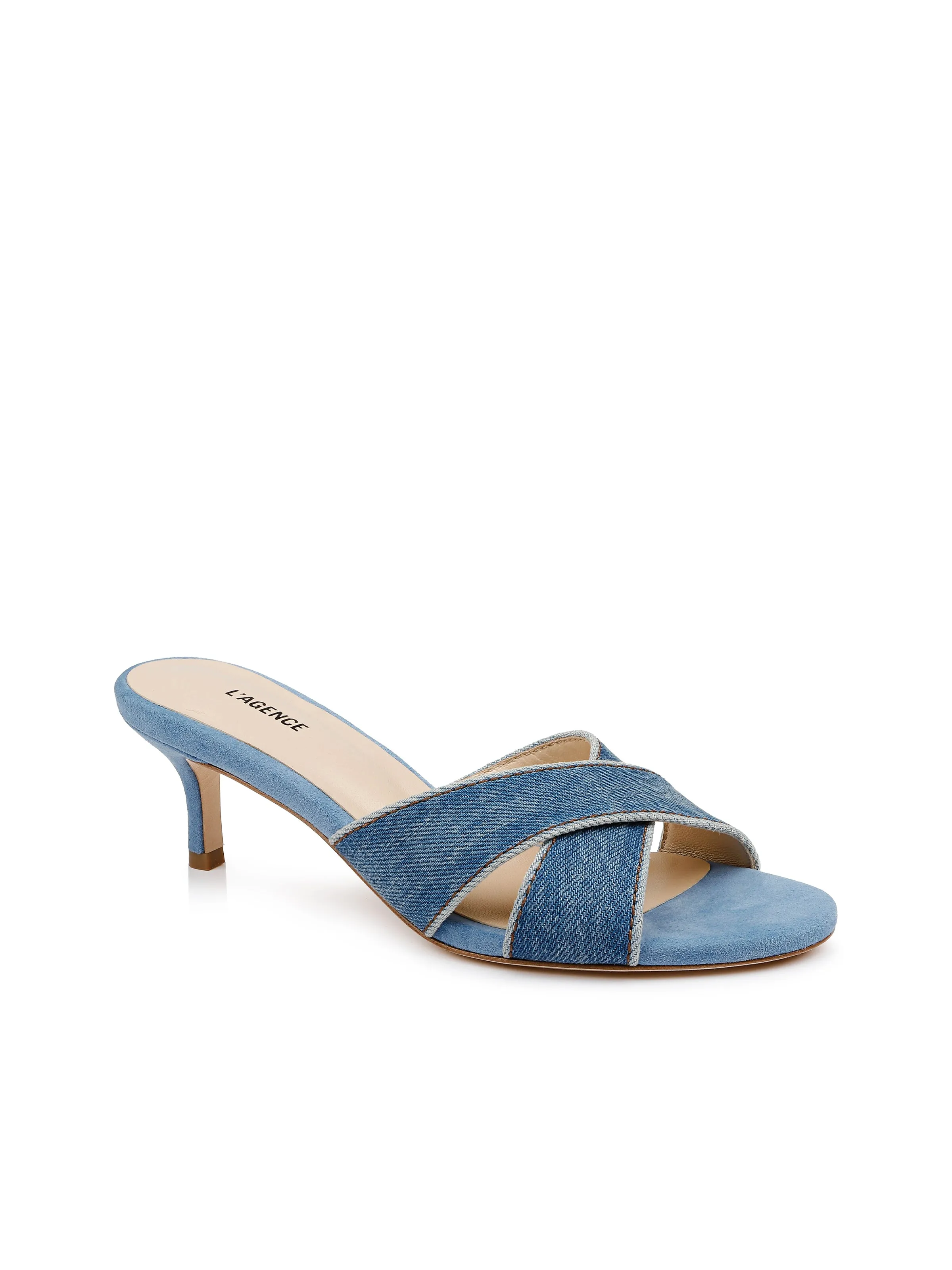 Aveline Kitten-Heel Sandal