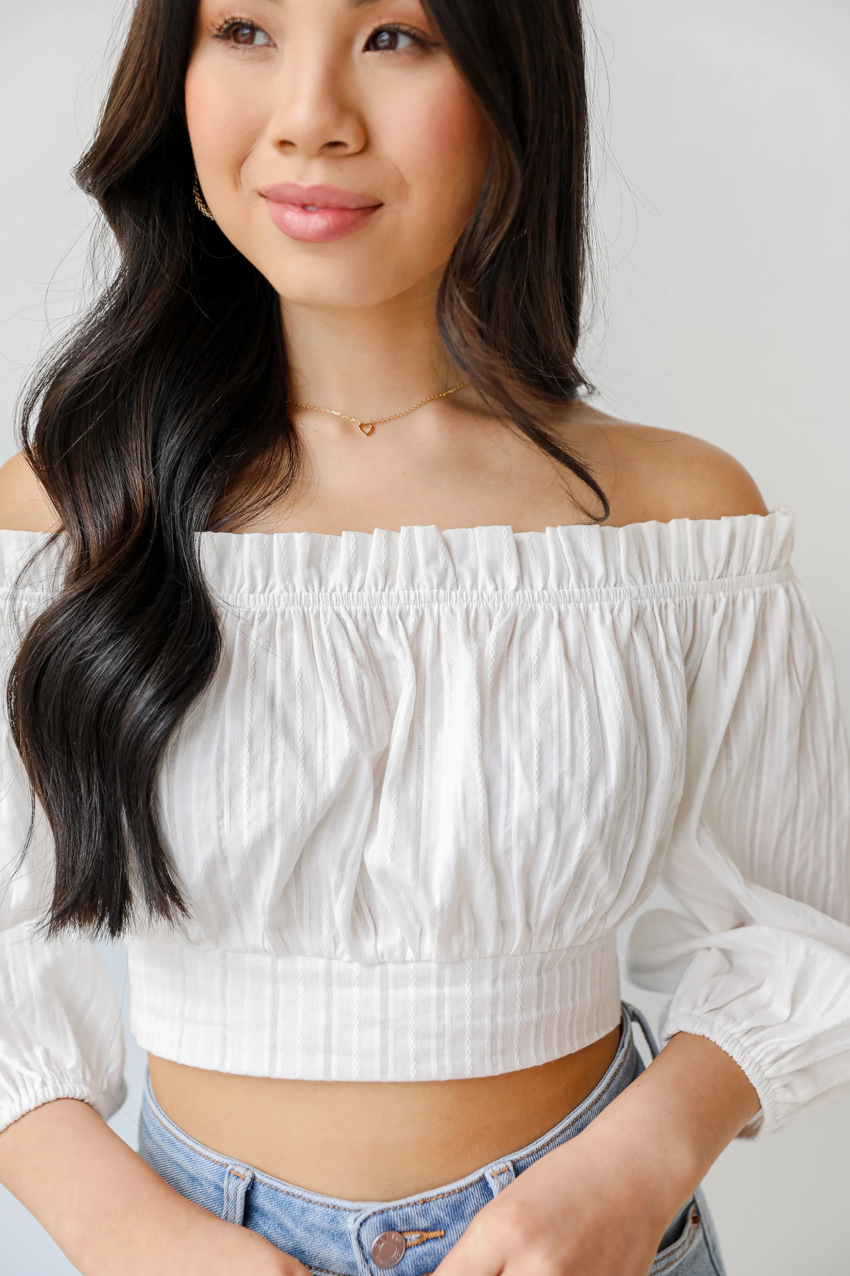 FINAL SALE - Chasing The Sun Cropped Blouse