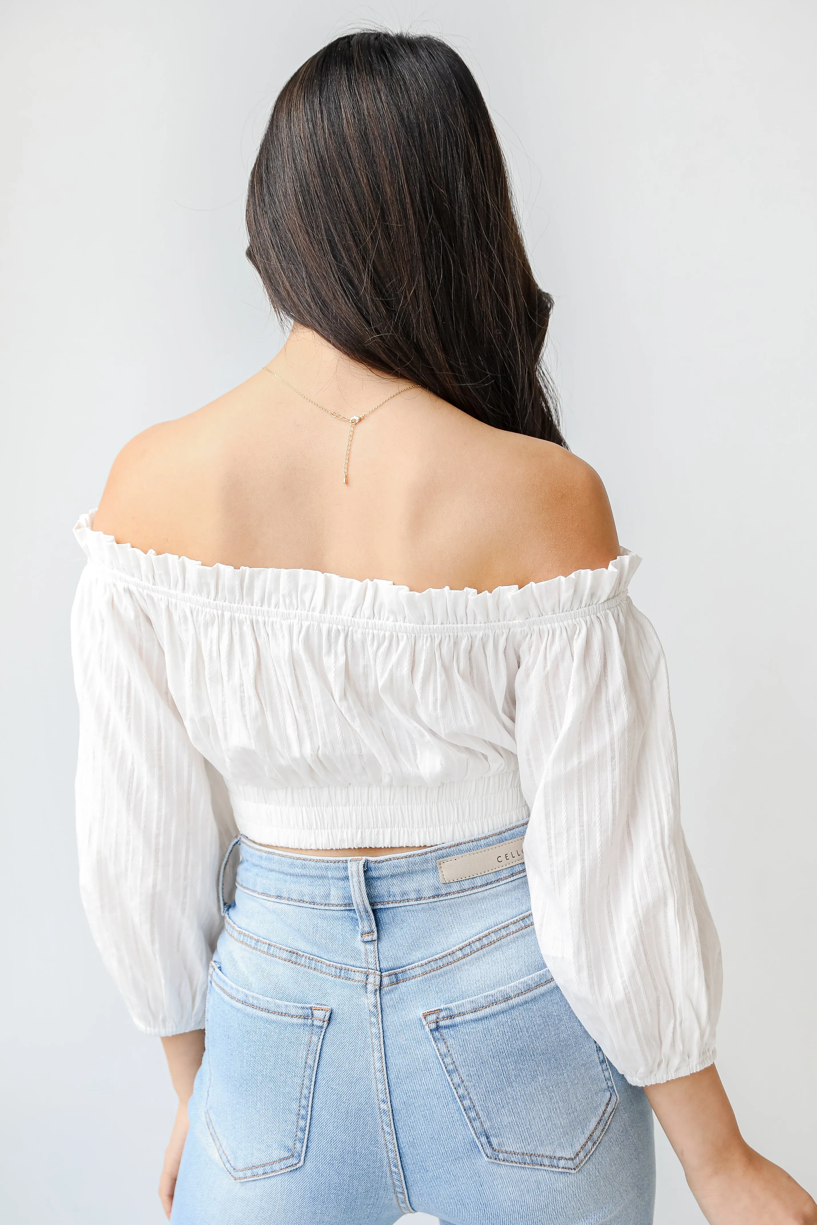 FINAL SALE - Chasing The Sun Cropped Blouse