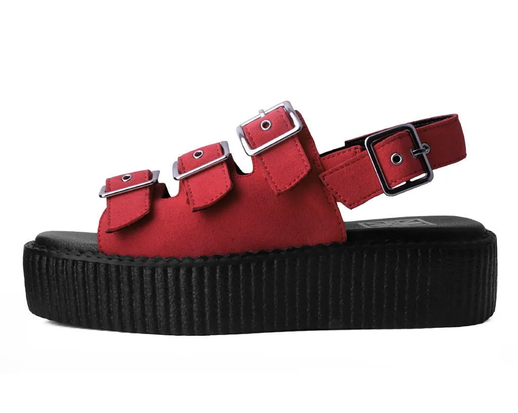 Ginger Faux Suede 3-Buckle Mondo Sandal