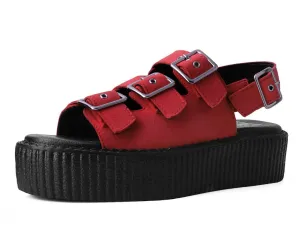 Ginger Faux Suede 3-Buckle Mondo Sandal