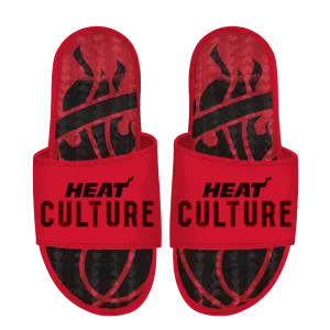 Islide HEAT Culture: Blood Red Wordmark Gel Sandals