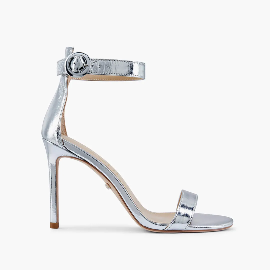 *KESIA SILVER - high sandal
