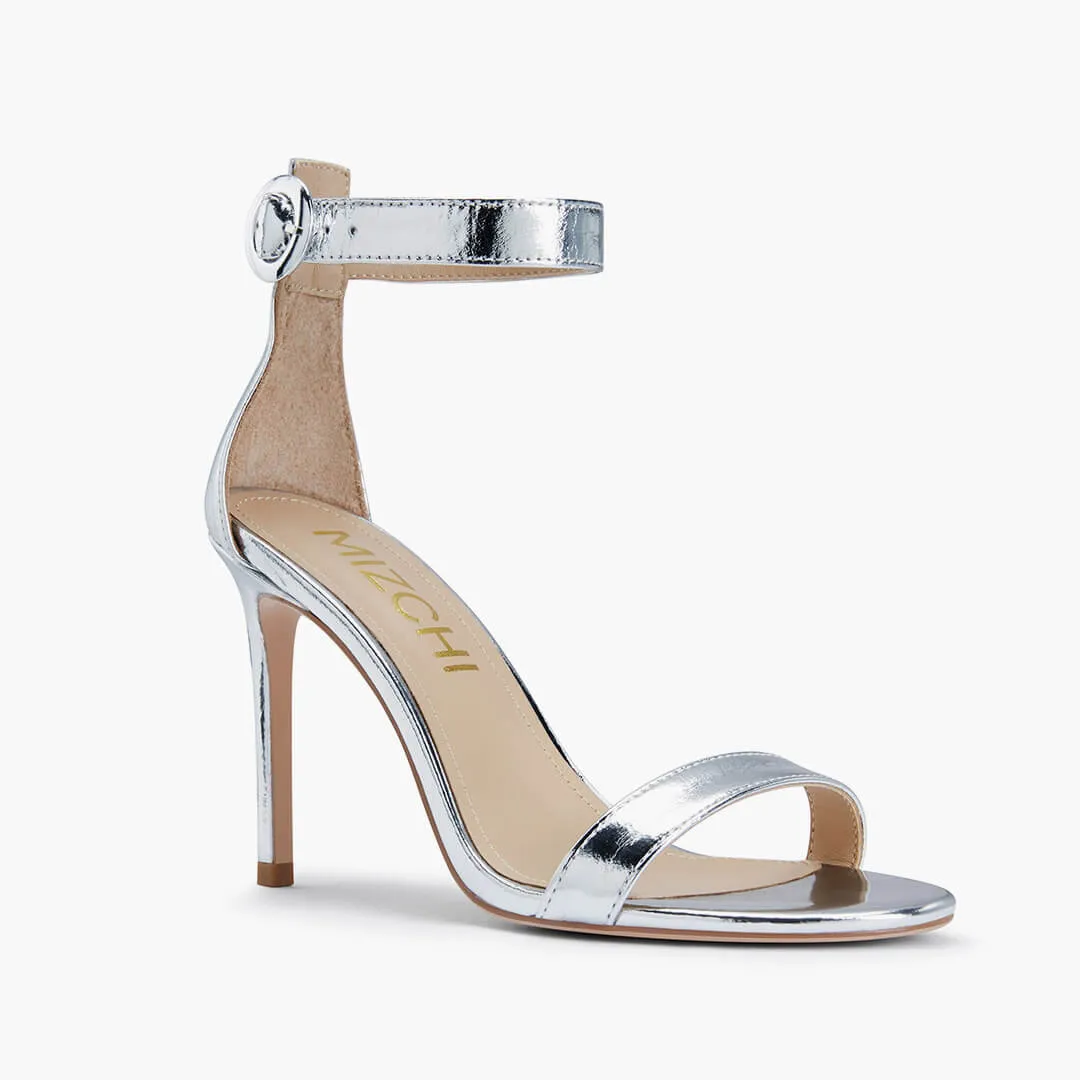 *KESIA SILVER - high sandal