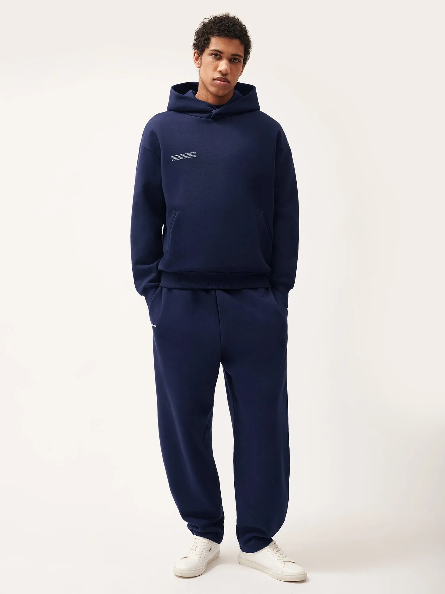 Mens DNA Barrel-Leg Track Pants—navy
