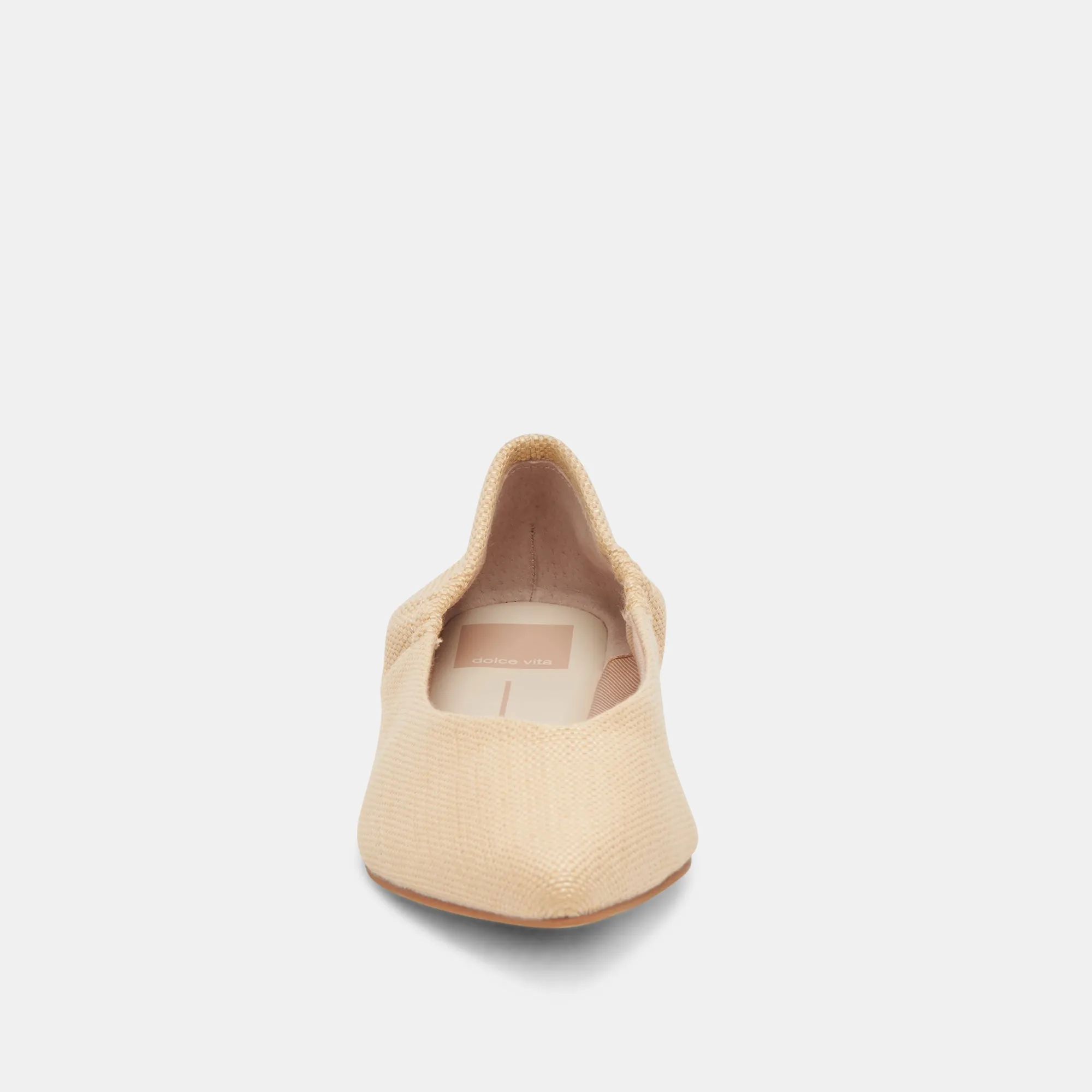 NADAV BALLET FLATS LT NATURAL RAFFIA - re:vita