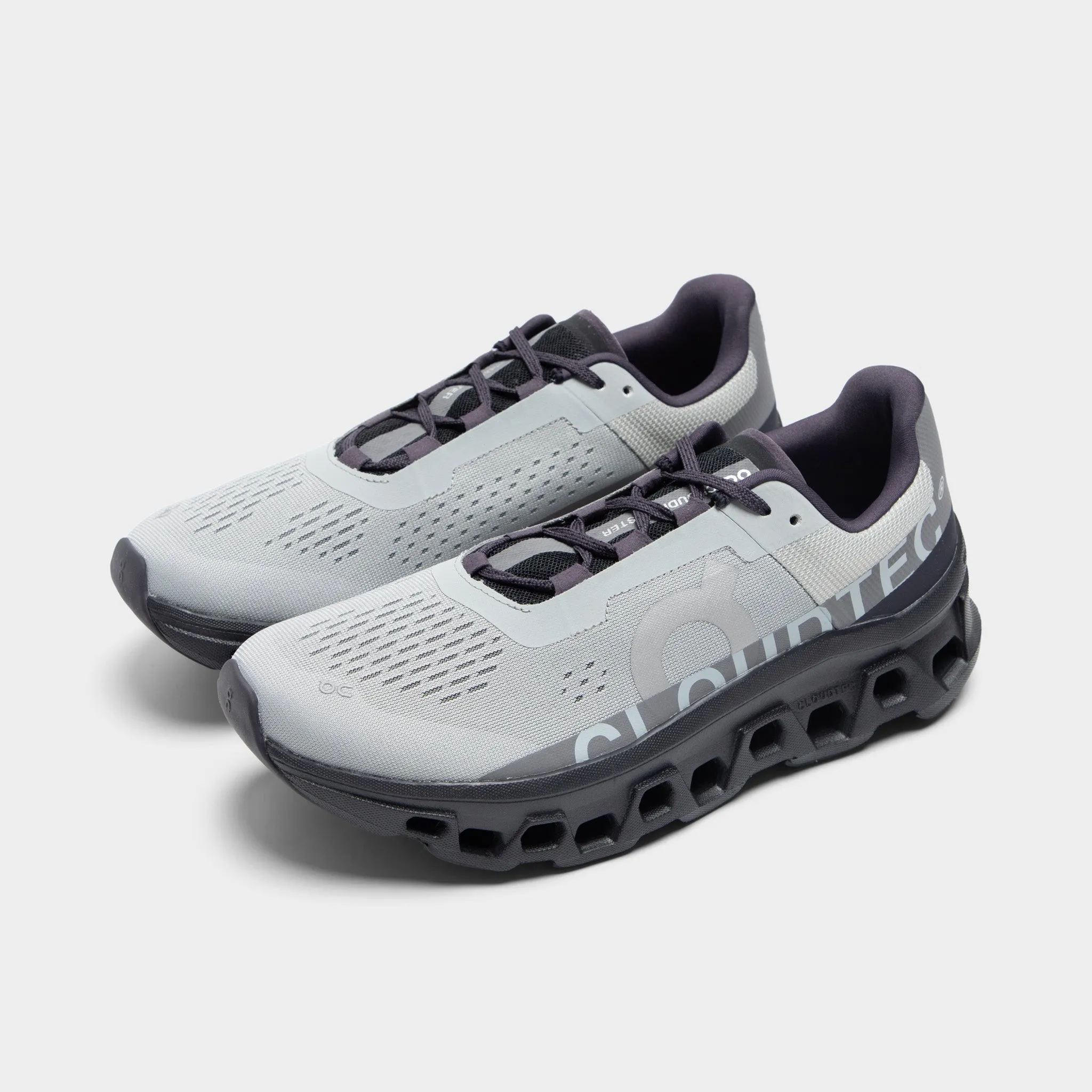 On Cloudmonster 1 Glacier / Black