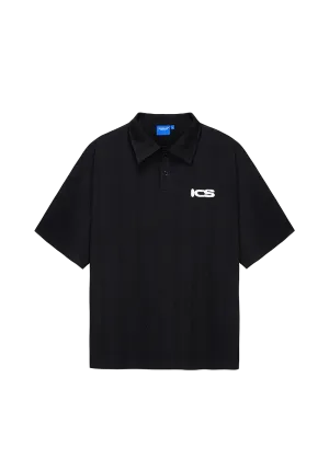 Printed Half Zip Polo Shirt