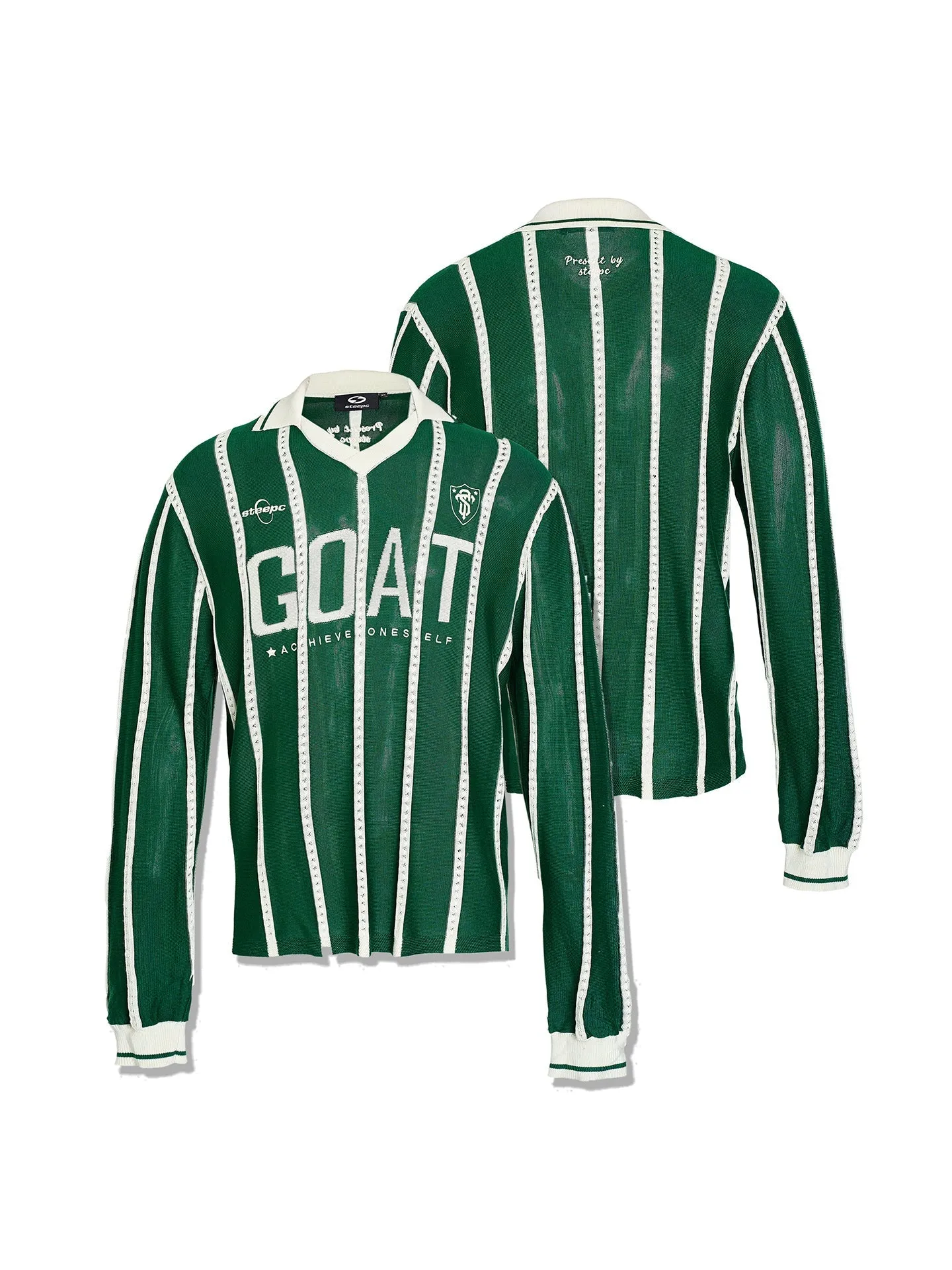 Retro Green Block Stripe Sweater