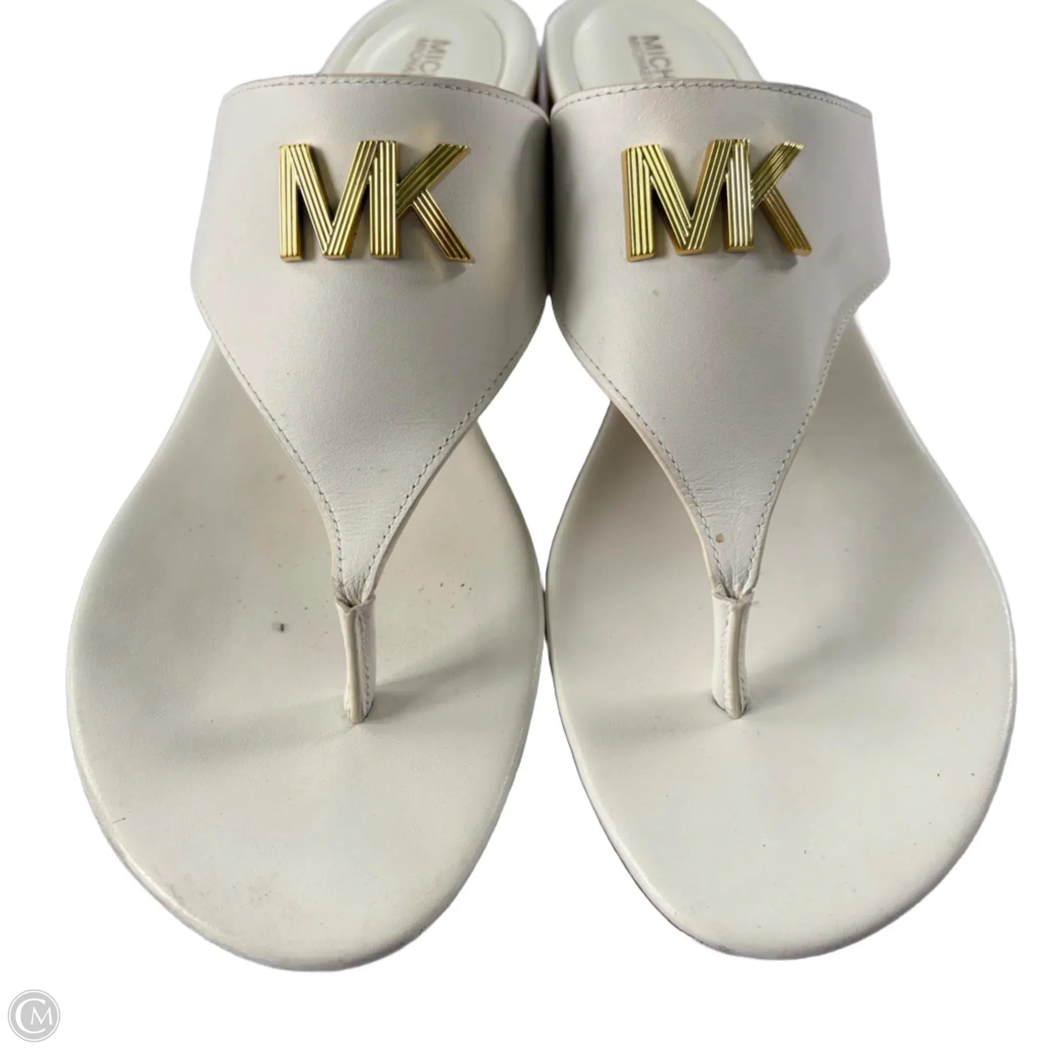 Sandals Flats By Michael By Michael Kors In White, Size: 9