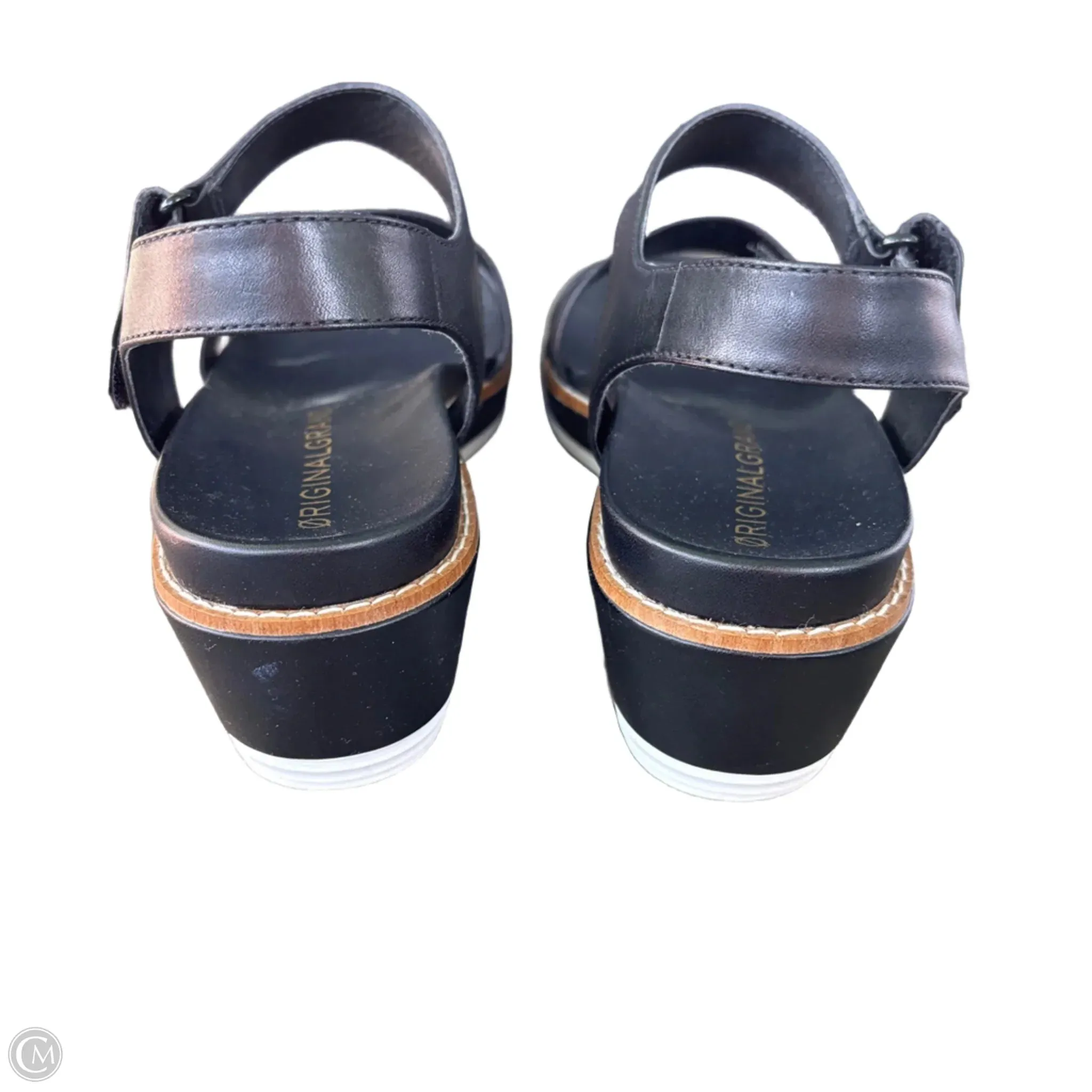 Sandals Flats By Original Grand  In Black, Size: 6.5