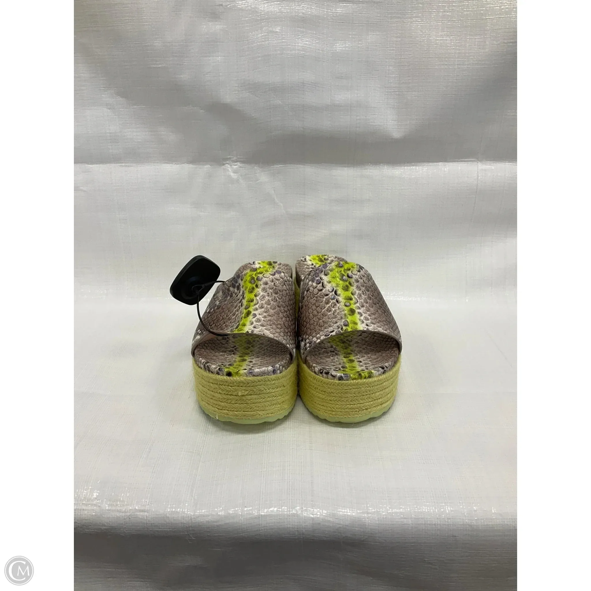 Sandals Heels Wedge By Kate Spade In Snakeskin Print, Size: 8