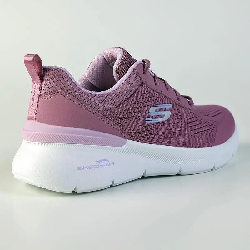 Skechers Skech-Air Dynamight 2.0 Lace Up Sneaker - Mauve