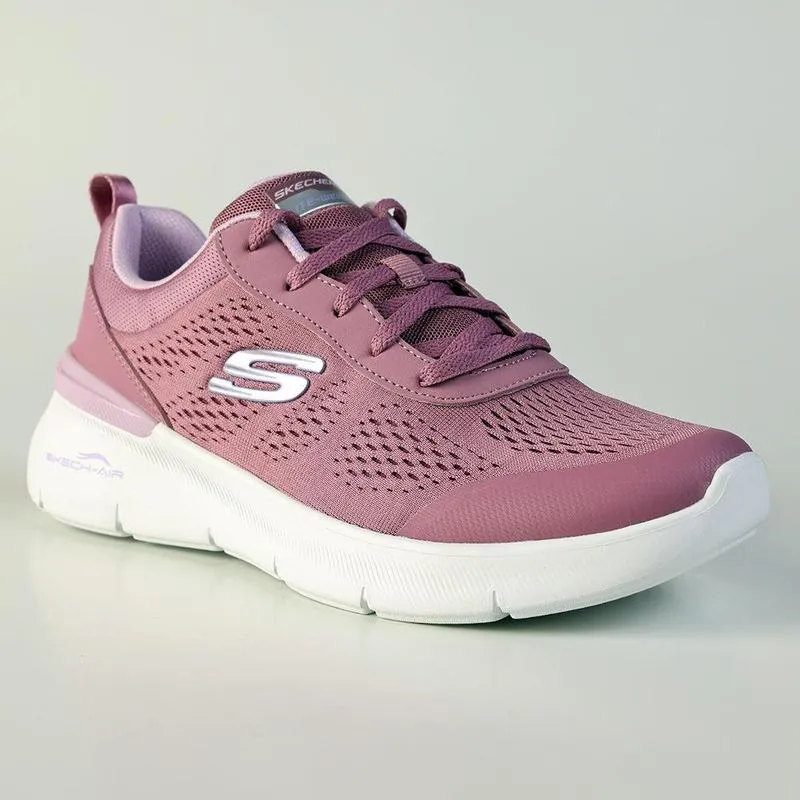Skechers Skech-Air Dynamight 2.0 Lace Up Sneaker - Mauve