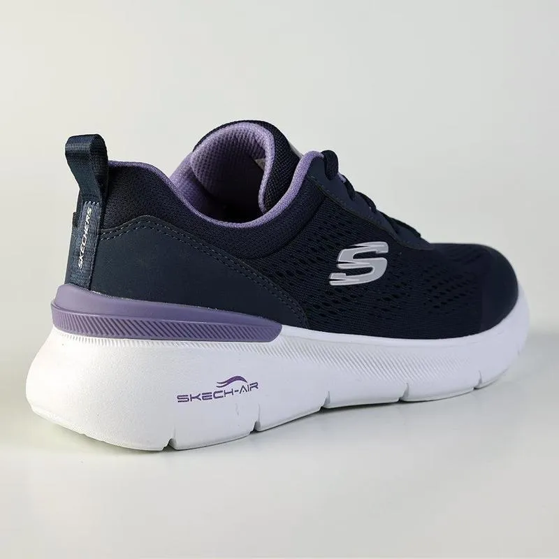 Skechers Skech-Air Dynamight 2.0 Lace Up Sneaker - Navy / Lavender
