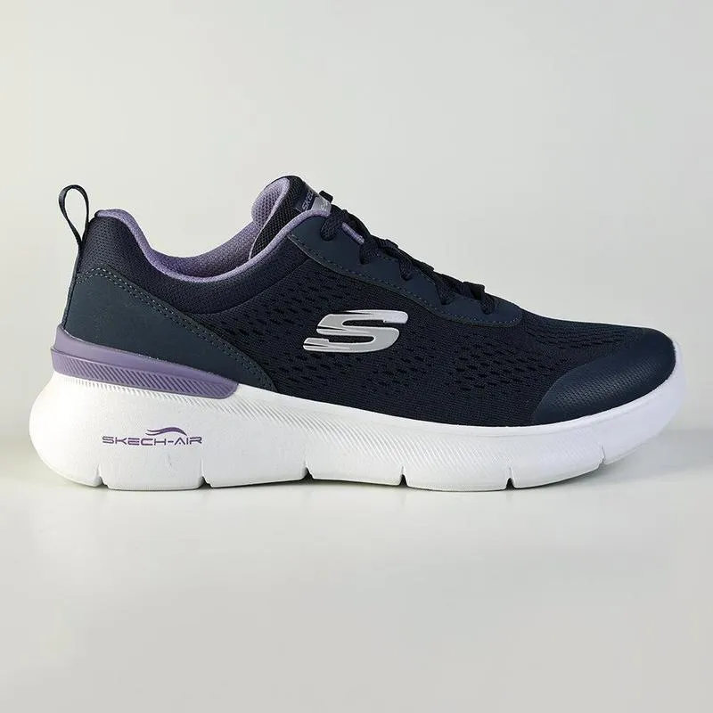 Skechers Skech-Air Dynamight 2.0 Lace Up Sneaker - Navy / Lavender