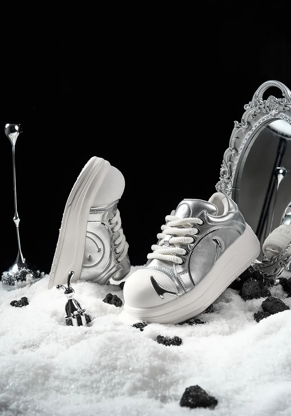 SMILEY丨Big Head Shoes Series-Silver