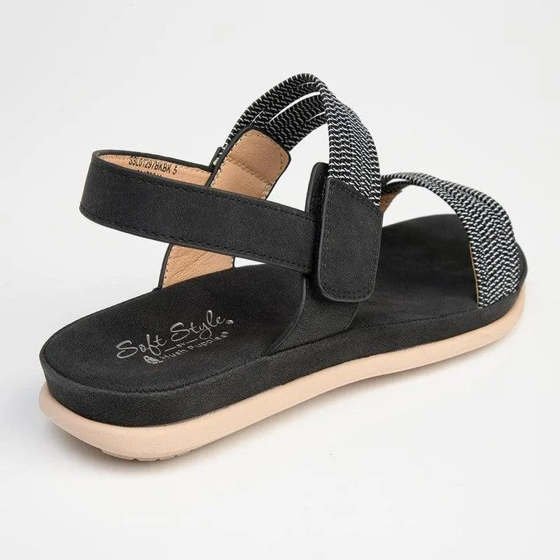 Soft Style by Hush Puppies Irene Strap Sandals - Black