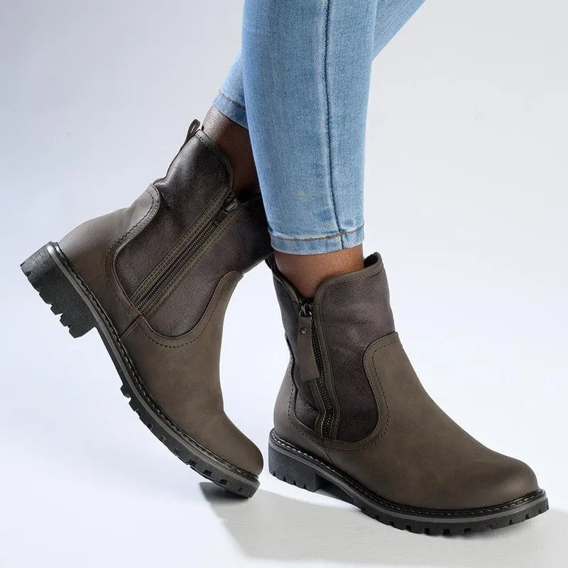 Soft Style by Hush Puppies Karinda Ankle Boot - Mushroom