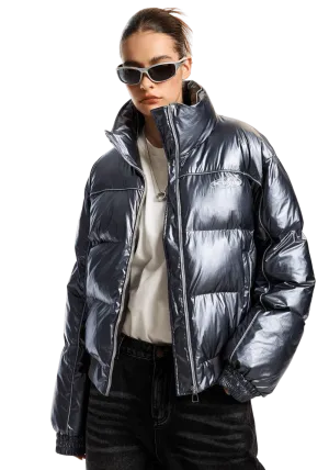 Stand Collar Puffer Jacket