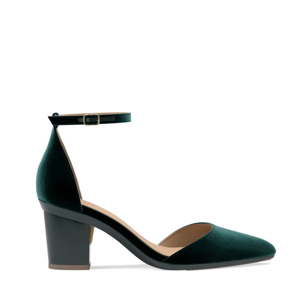 The D'Orsay - Forest Velvet 3 Block - FINAL SALE