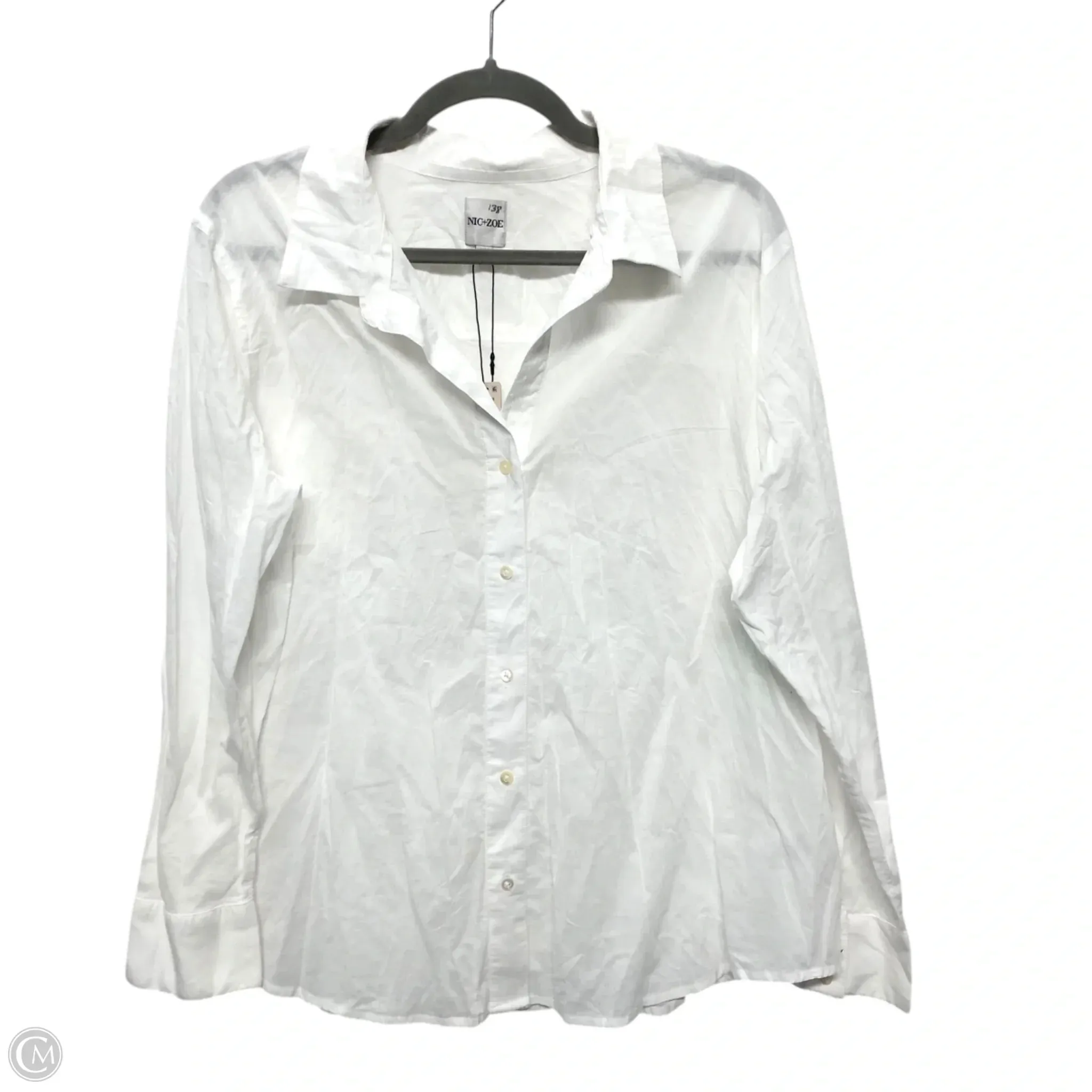 Top Long Sleeve By Nic   Zoe In White, Size: L