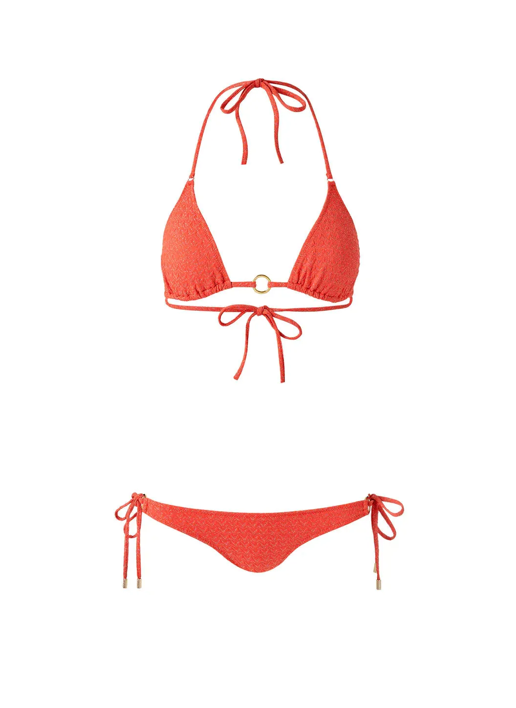 Vince Zigzag Bikini Top - Apricot