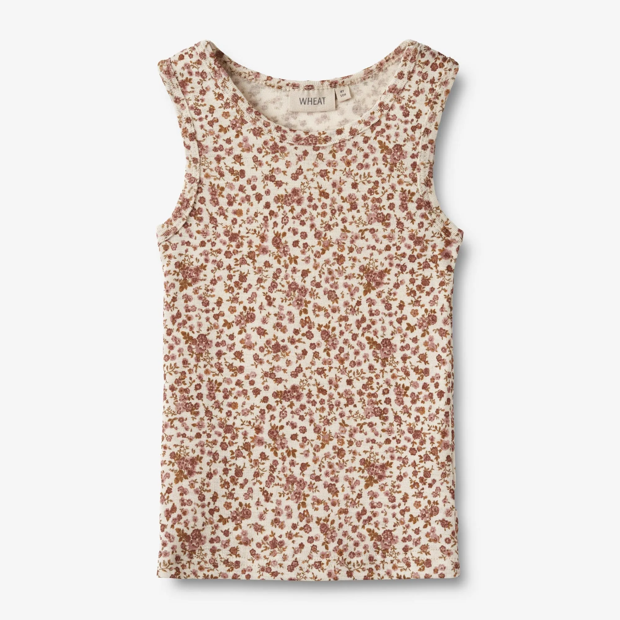 Wool Singlet Iggy - rose flowers