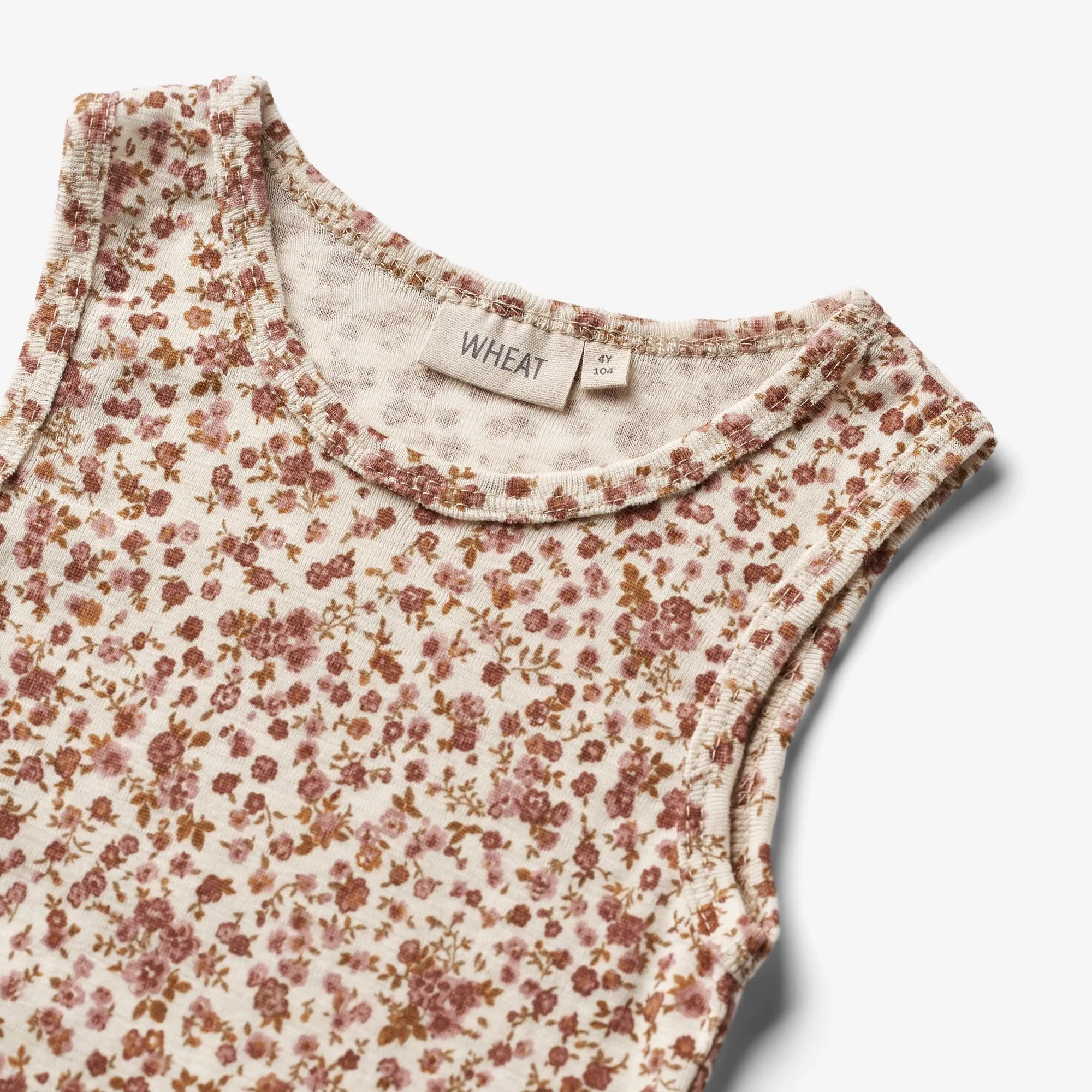 Wool Singlet Iggy - rose flowers