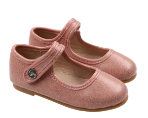 Zeebra Rose Quartz Classic Leather Mary Jane