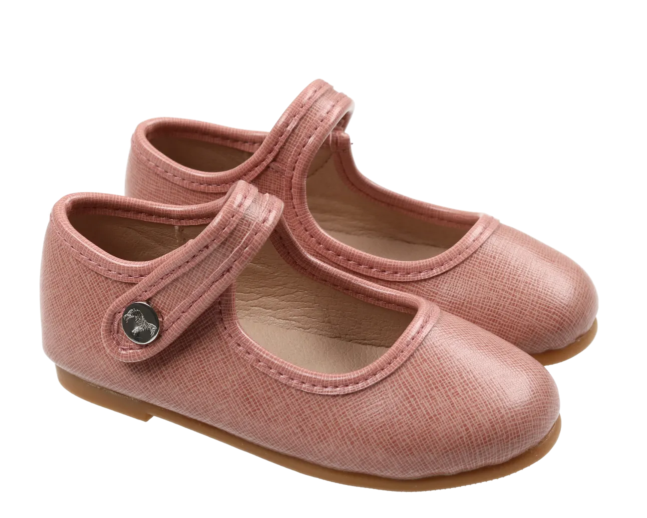Zeebra Rose Quartz Classic Leather Mary Jane