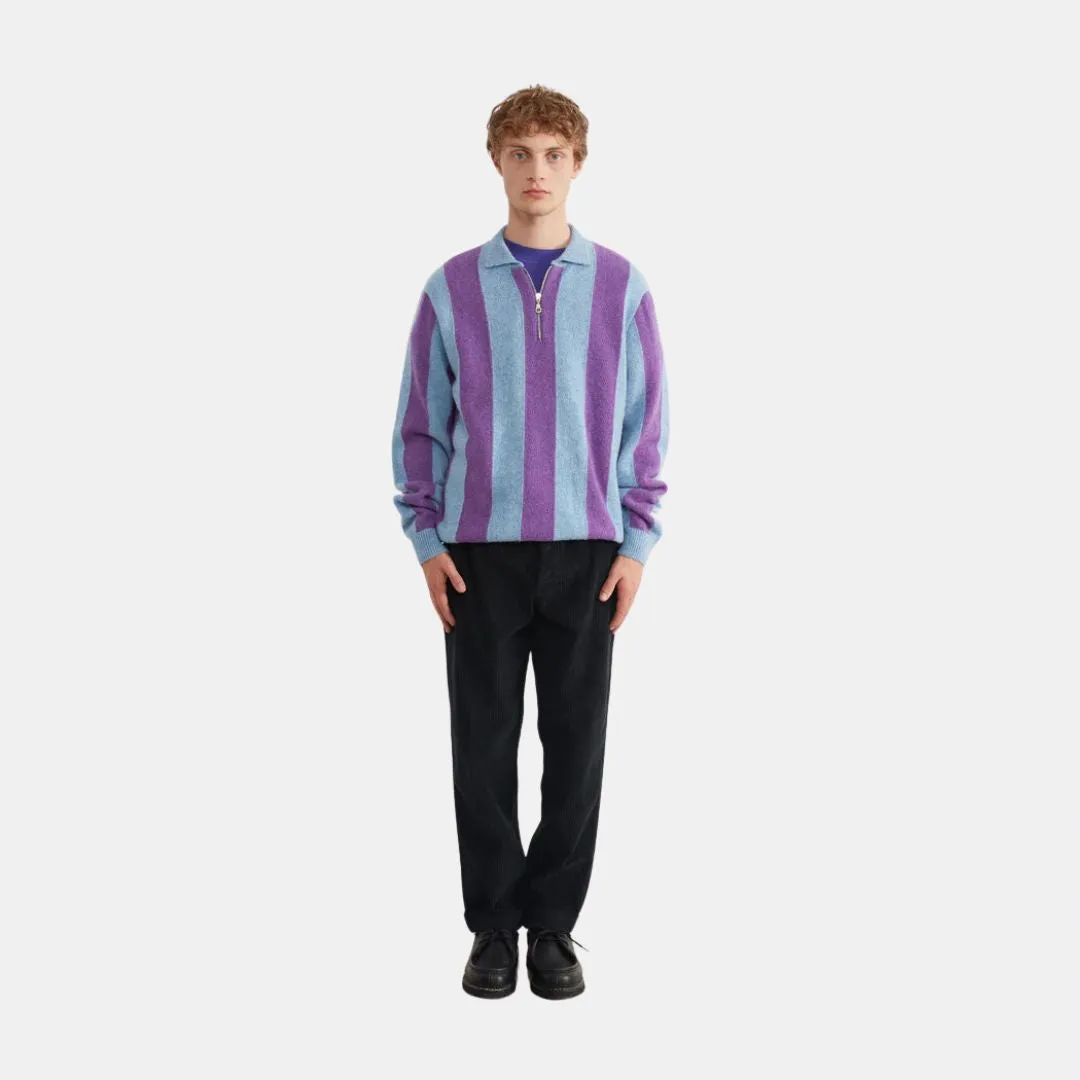 Zipped Atlas Sweater (Plain Plum)
